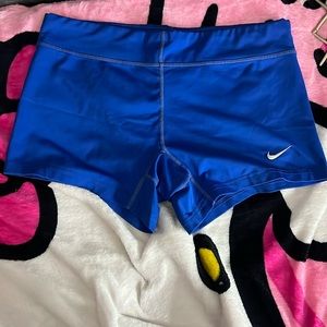 blue nike spandex shorts